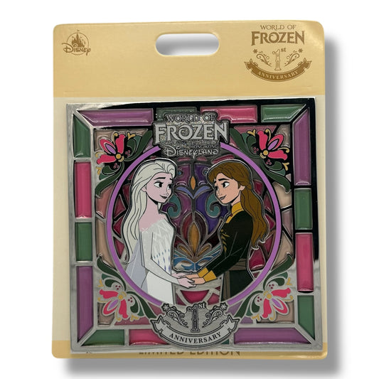 HKDL 1st Anniversary World of Frozen Stain Glass Jumbo Pin