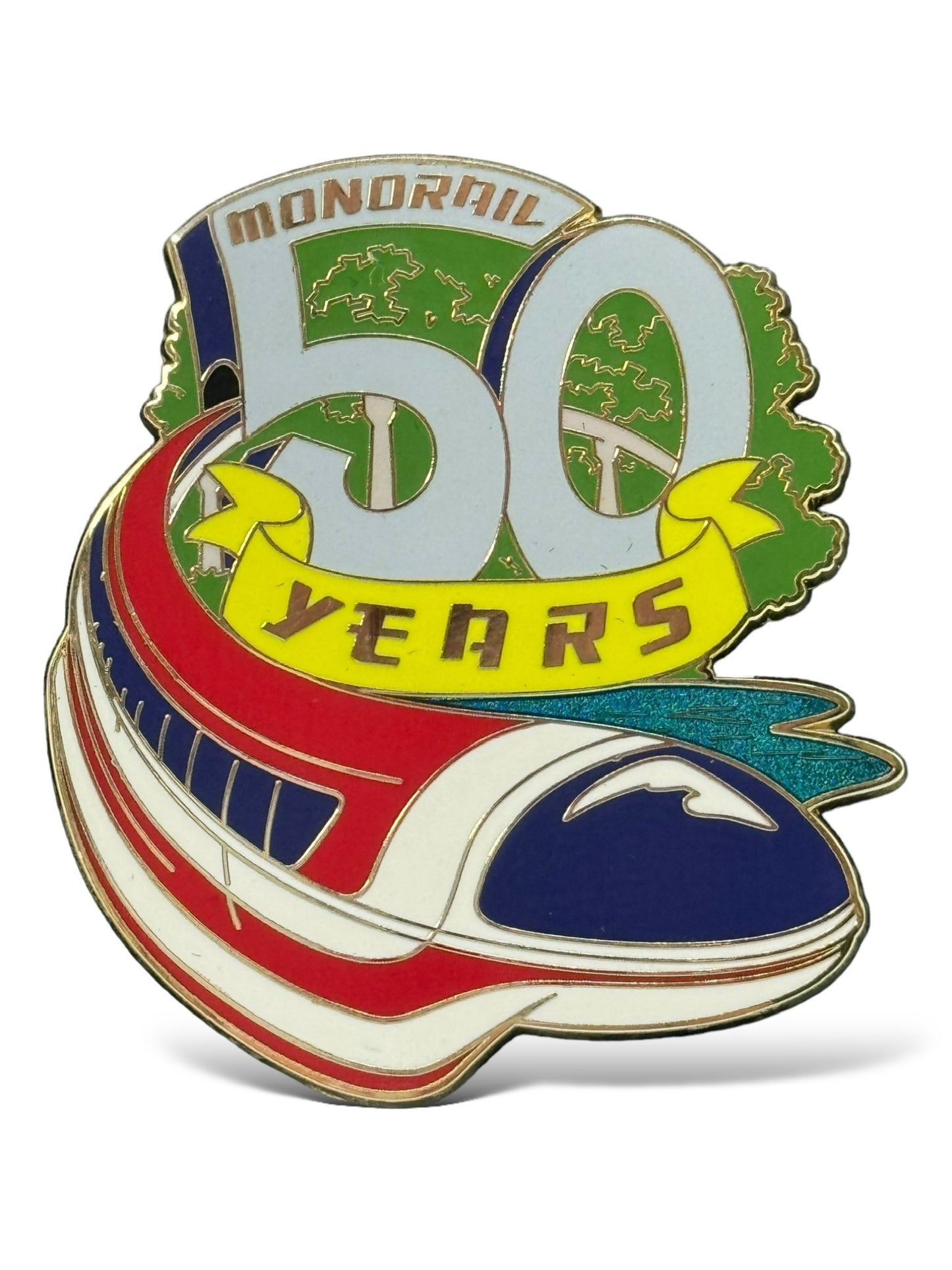 WDI 50 Years Monorail Pin