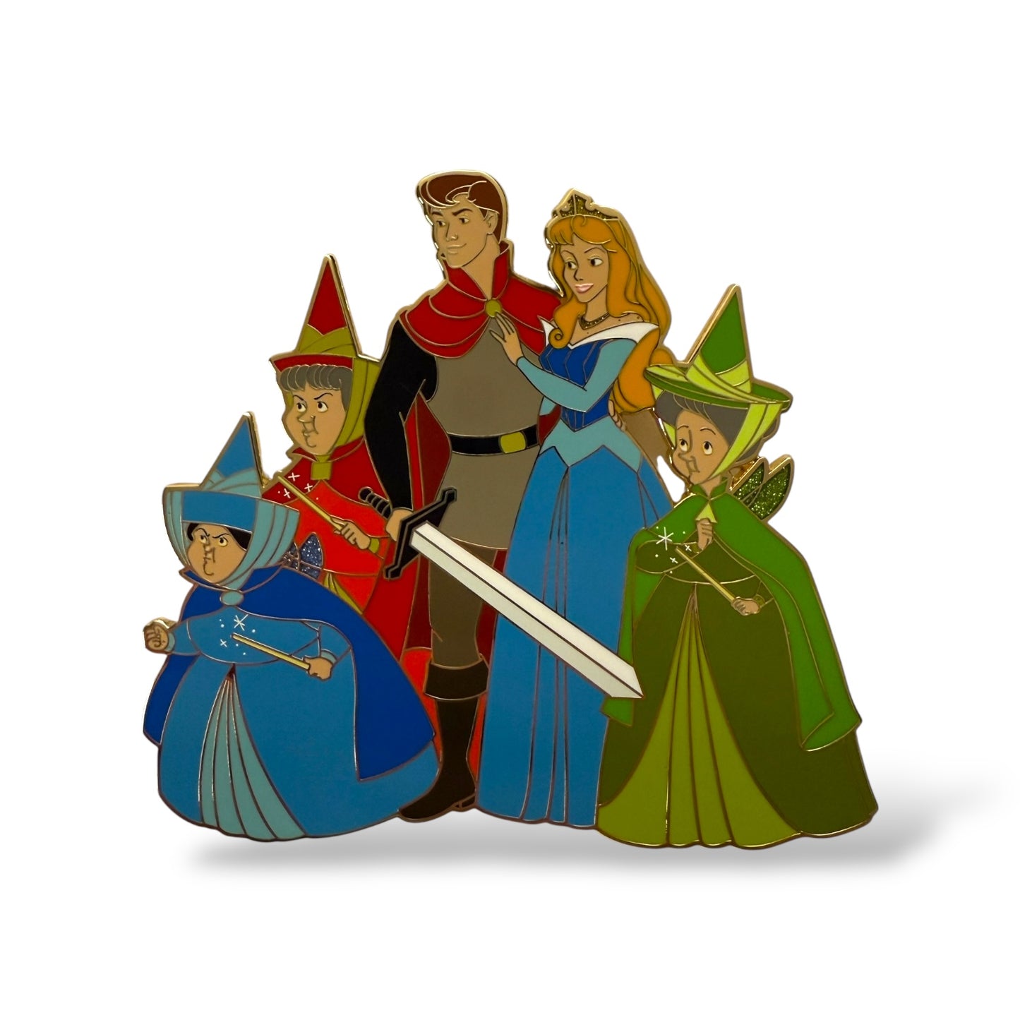 WDI Disney Squad Goals Blue Dress Sleeping Beauty Pin