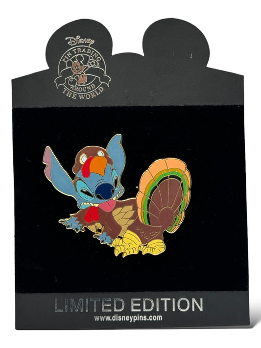Disney Shopping Stitch as a Turkey Jumbo Pin