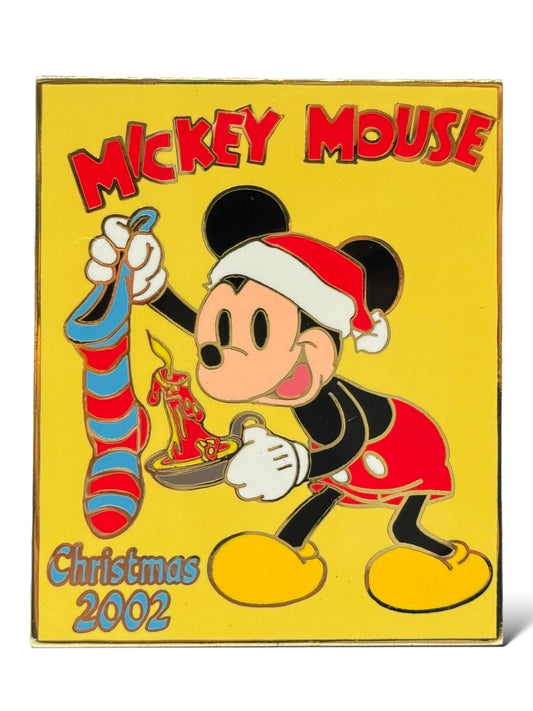 Disney Auctions Christmas 2002 Mickey Mouse Poster Pin