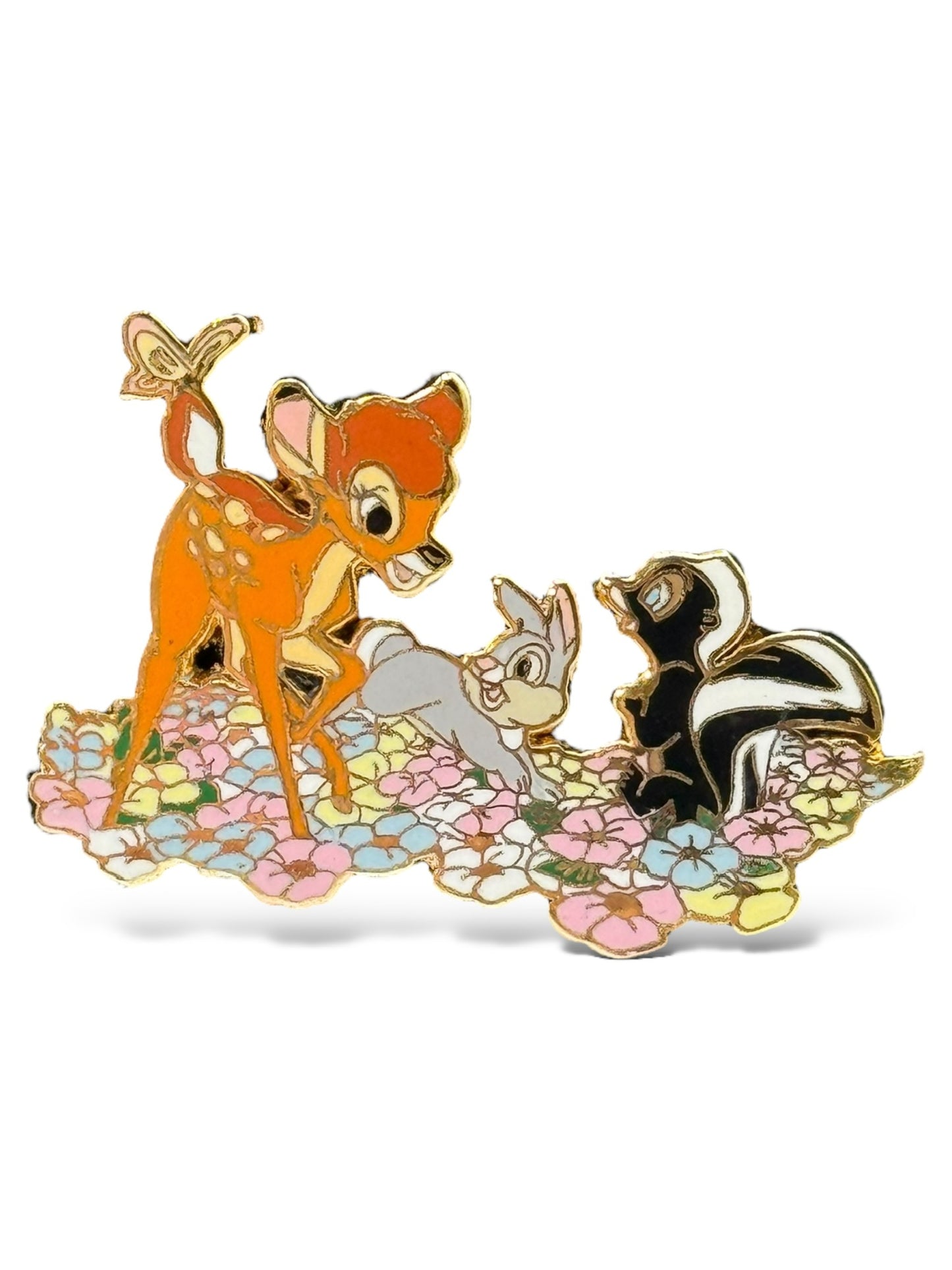 JDS Bambi, Thumper, and Flower Pin
