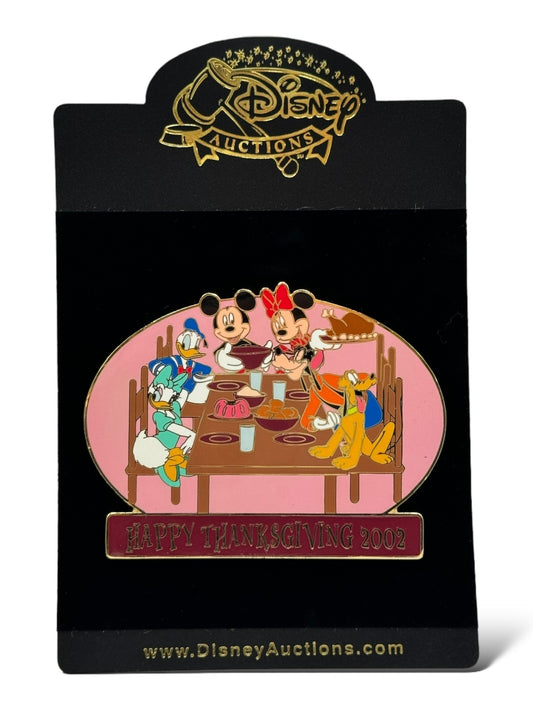 Disney Auctions Happy Thanksgiving 2002 Mickey and Friends Pin