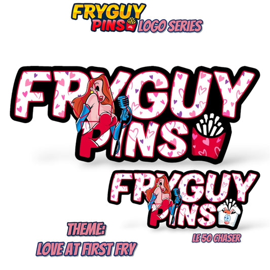 FryGuy Logo Love at First Fry Pin