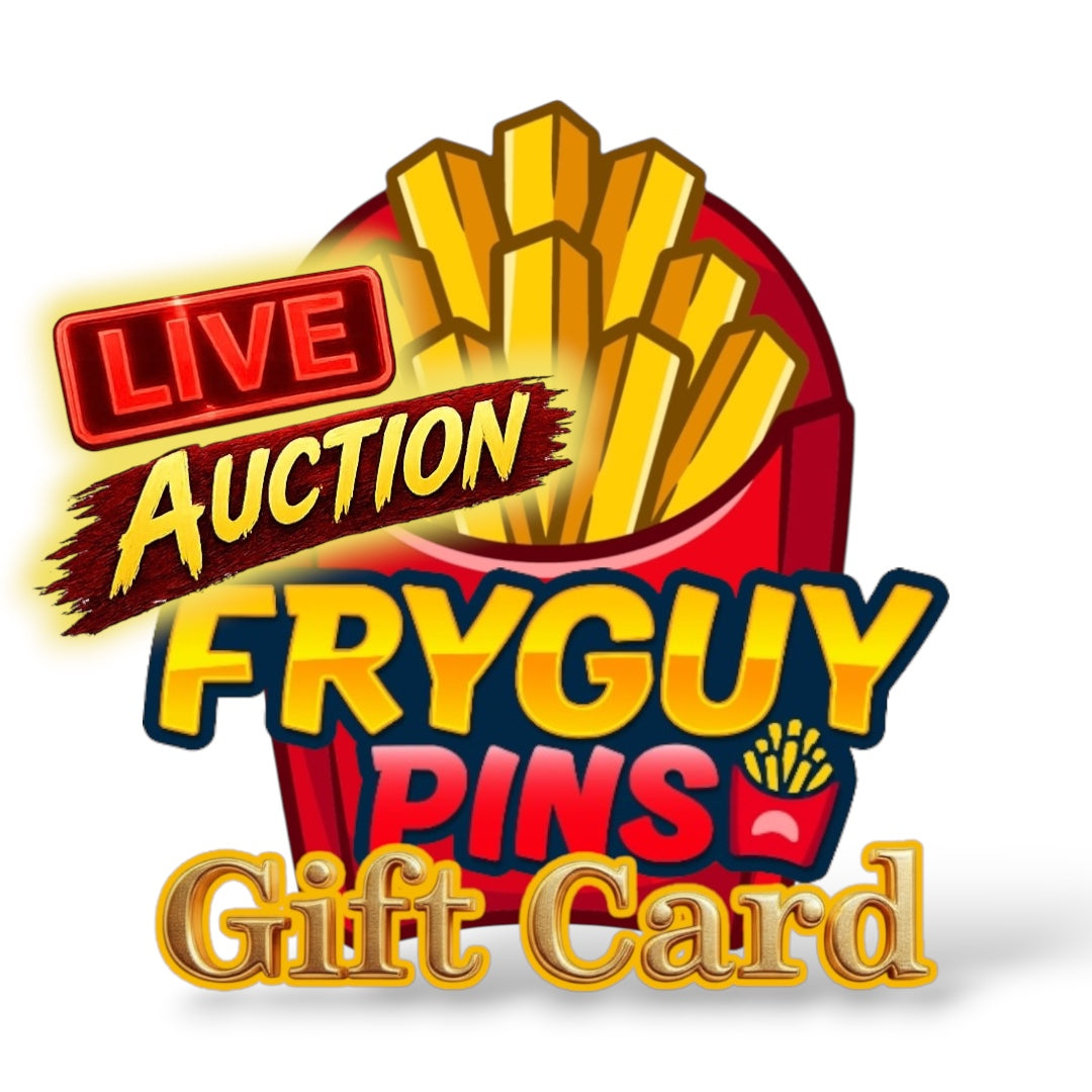 Live Auction FryGuy Pins Gift Card Mystery Key