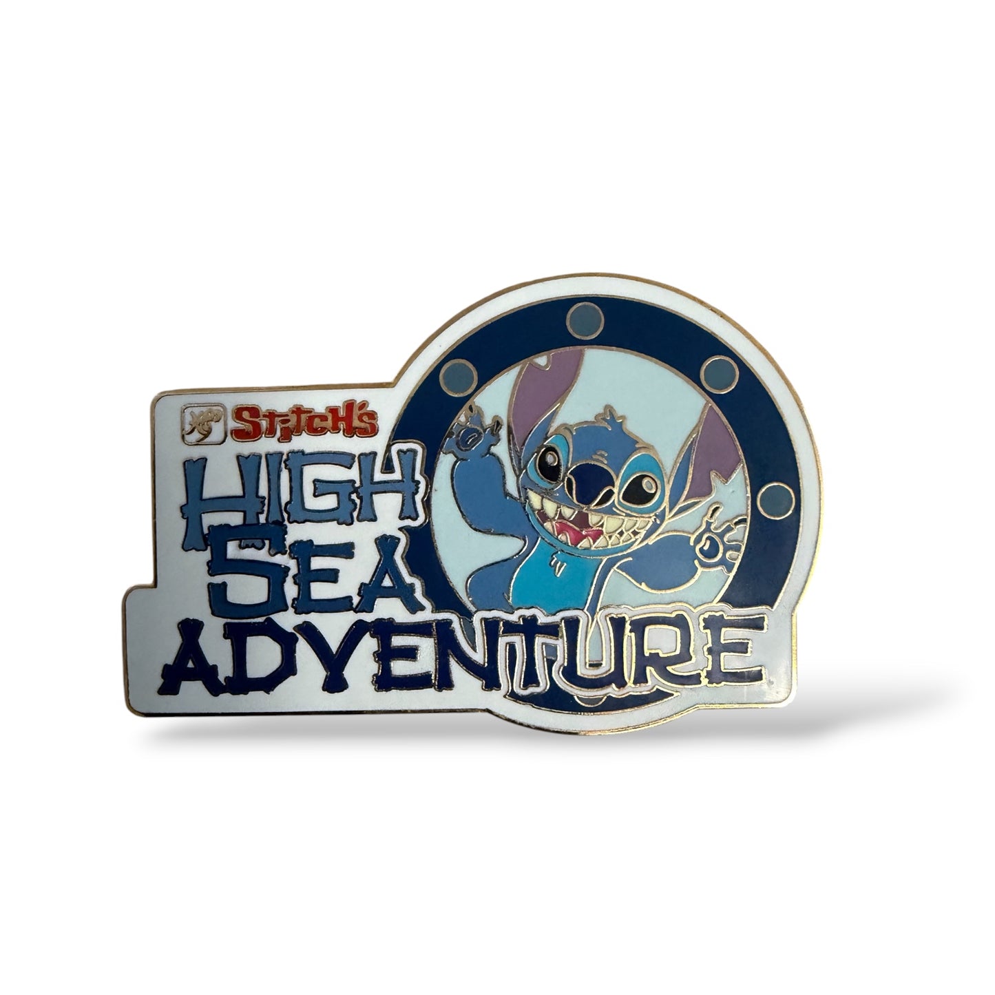 DCL Stitch's High Sea Adventure Logo Pin