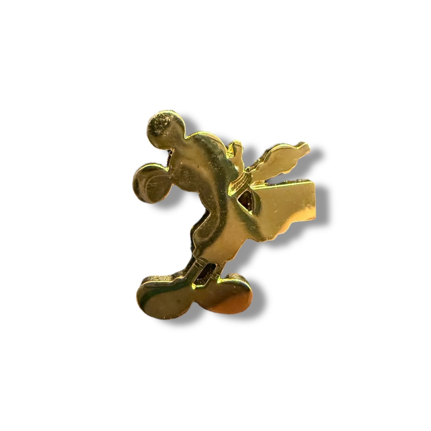 Disney Parks Mini Gold Mickey Mouse Silhouette with Clapboard Pin