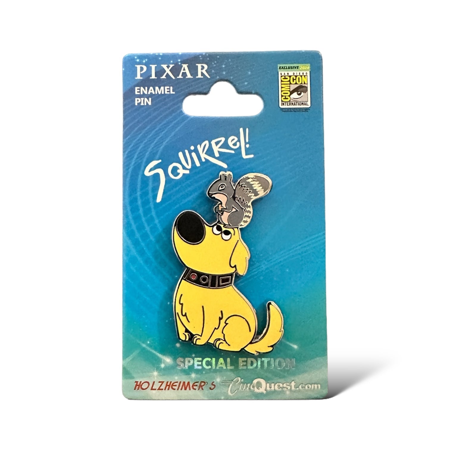 SDCC 2024 Pixar's Up Dug and Squirrel Pin