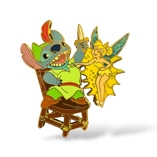 Disney Shopping Stitch as Peter Pan with Tinker Bell Pin