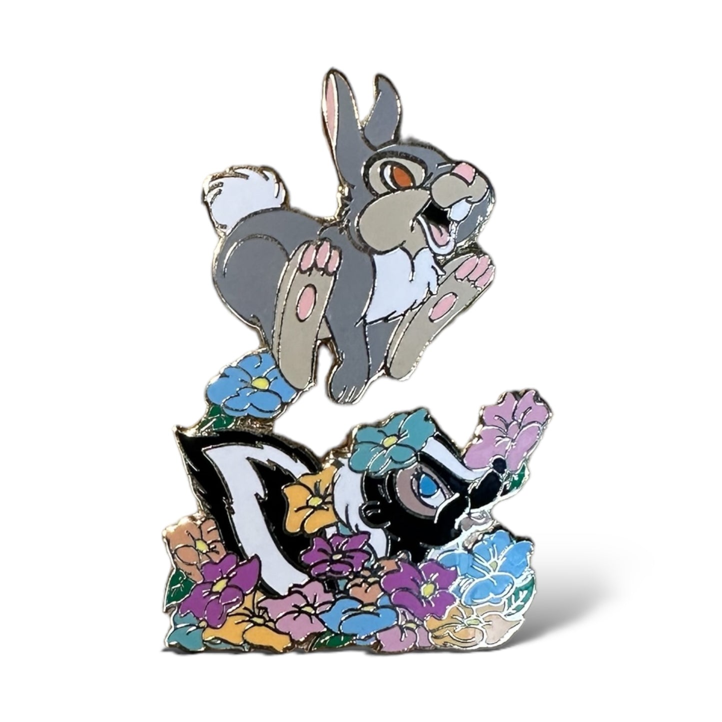 Disney Auctions Thumper Jumping Over Flower Pin