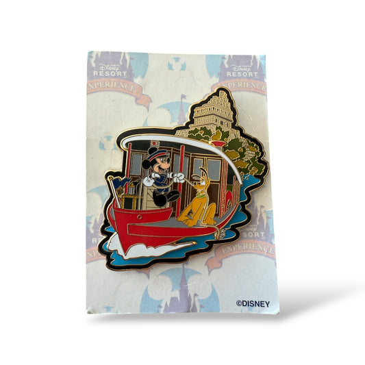 TDR Fly Away to Tokyo Disney Resort Experience Mickey and Pluto Transit Steamer Pin