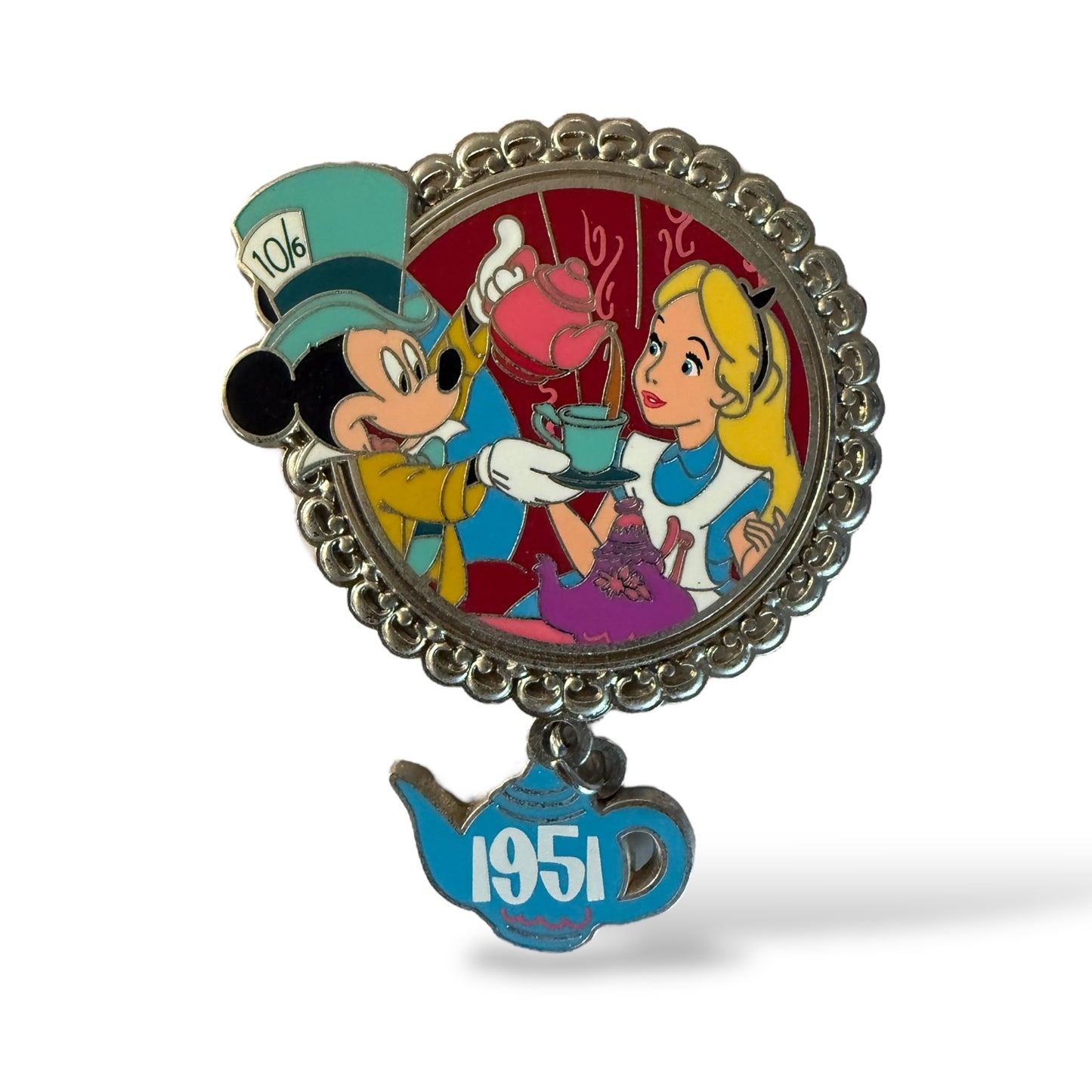 DLRP Pin Trading Event It All Started with a Mouse Mickey as Mad Hatter with Alice Pin