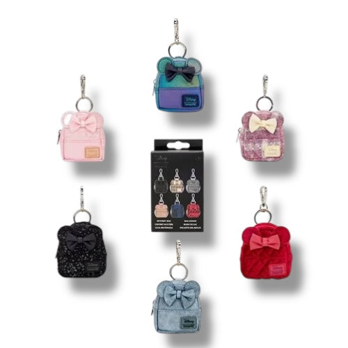 Minnie Mouse Glitter Mystery Box Mini-Backpacks Bag Charm