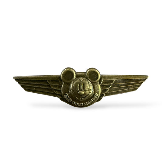 D23 Mickey Aviator Wings Gold Member Pin