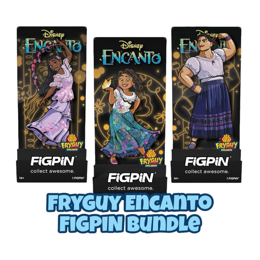 Encanto Glitter Mirabel, Luisa, and Isabela FiGPiN – FryGuy Pins Exclusive