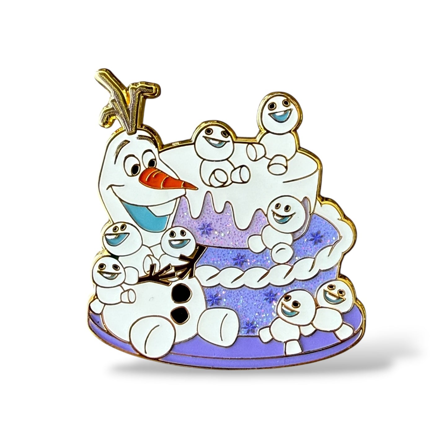 HKDL Magic Prize 2026 Olaf and Snowgies Purple Cake Pin