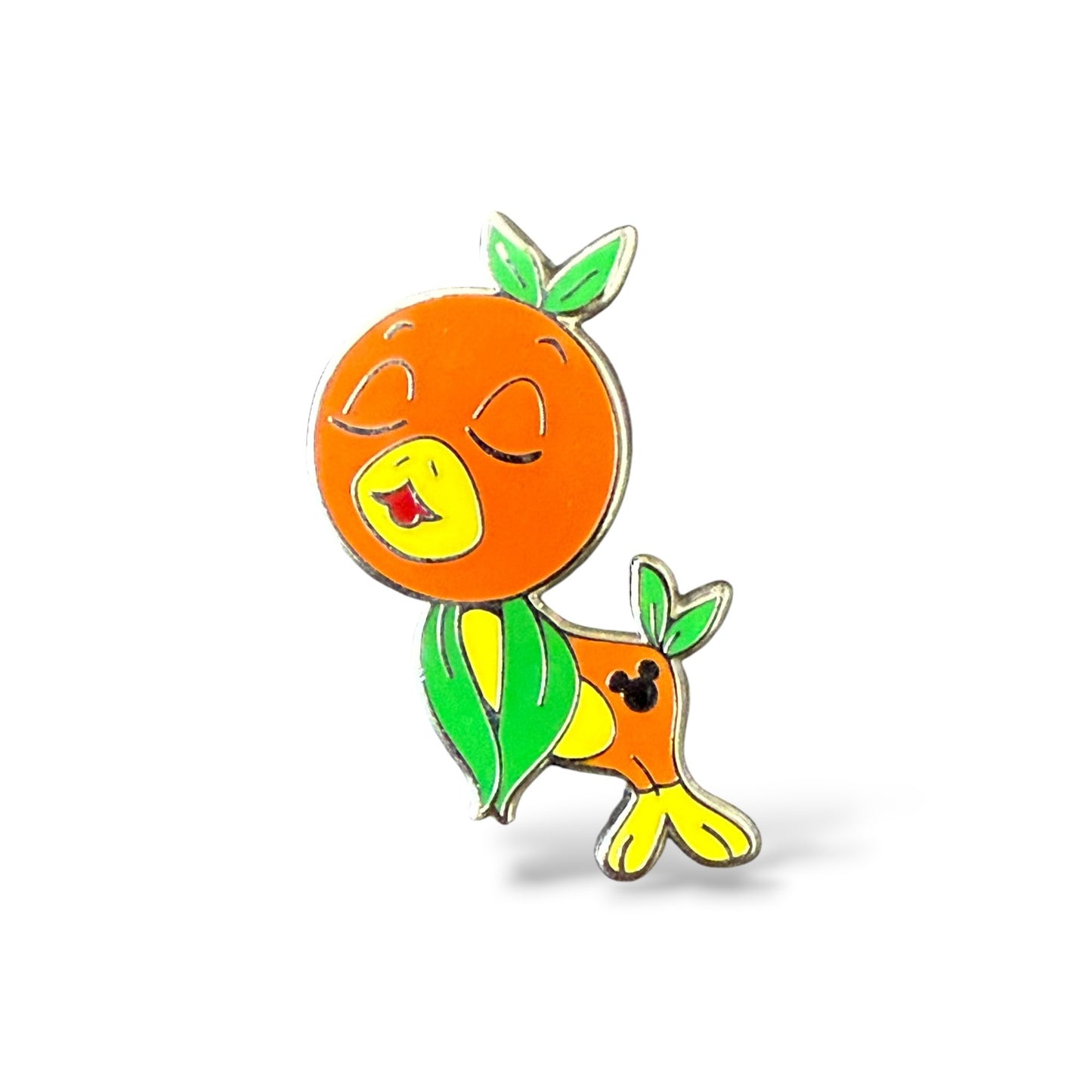 Cast Lanyard Orange Bird Singing Hidden Mickey Pin