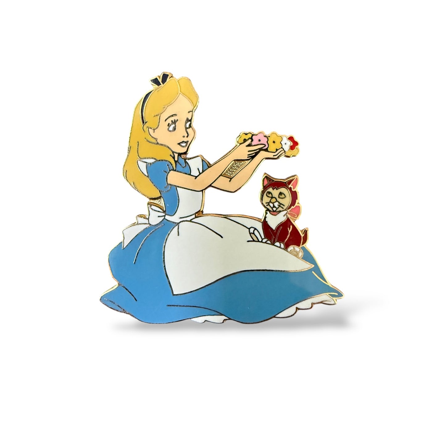 Disney Parks Alice in Wonderland Framed Set Alice and Dinah Pin