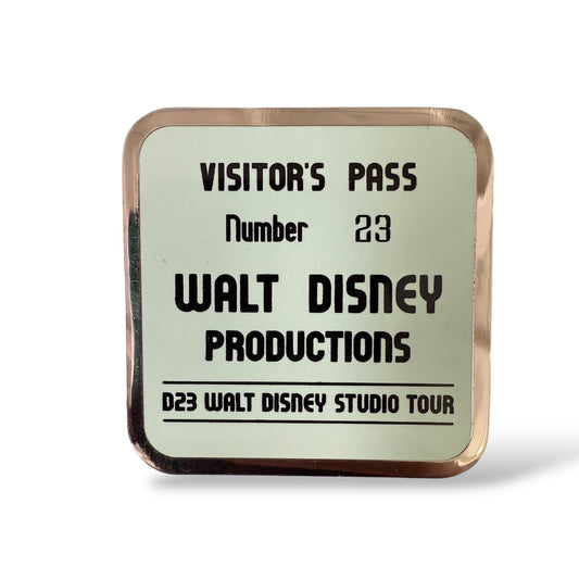 D23 Walt Disney Studio Tour WWII Visitor Pass Pin