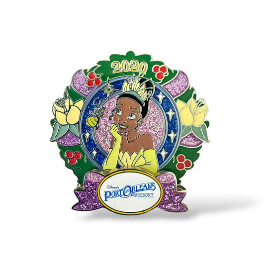 WDW Resort Holiday Wreath 2020 Tiana Port Orleans Pin