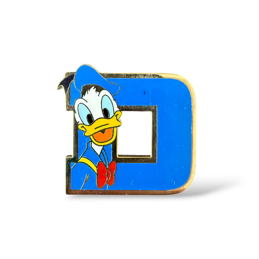 Cast Lanyard Varsity Letters Donald Hidden Mickey Pin