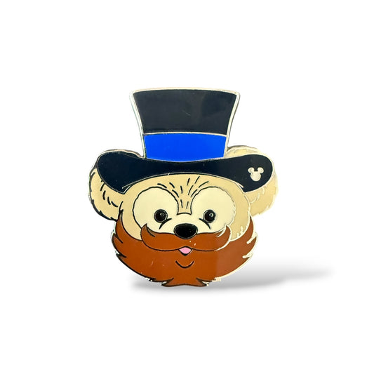 Cast Lanyard Duffy Bear in Hats Dreamfinder Hidden Mickey Pin