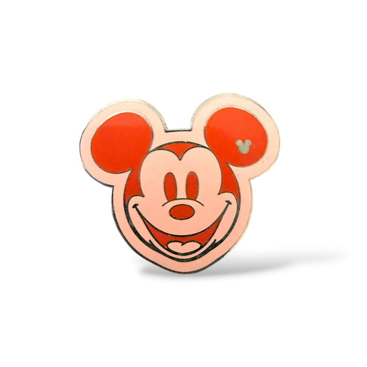 Cast Lanyard Colorful Mickey Heads Orange Hidden Mickey Pin