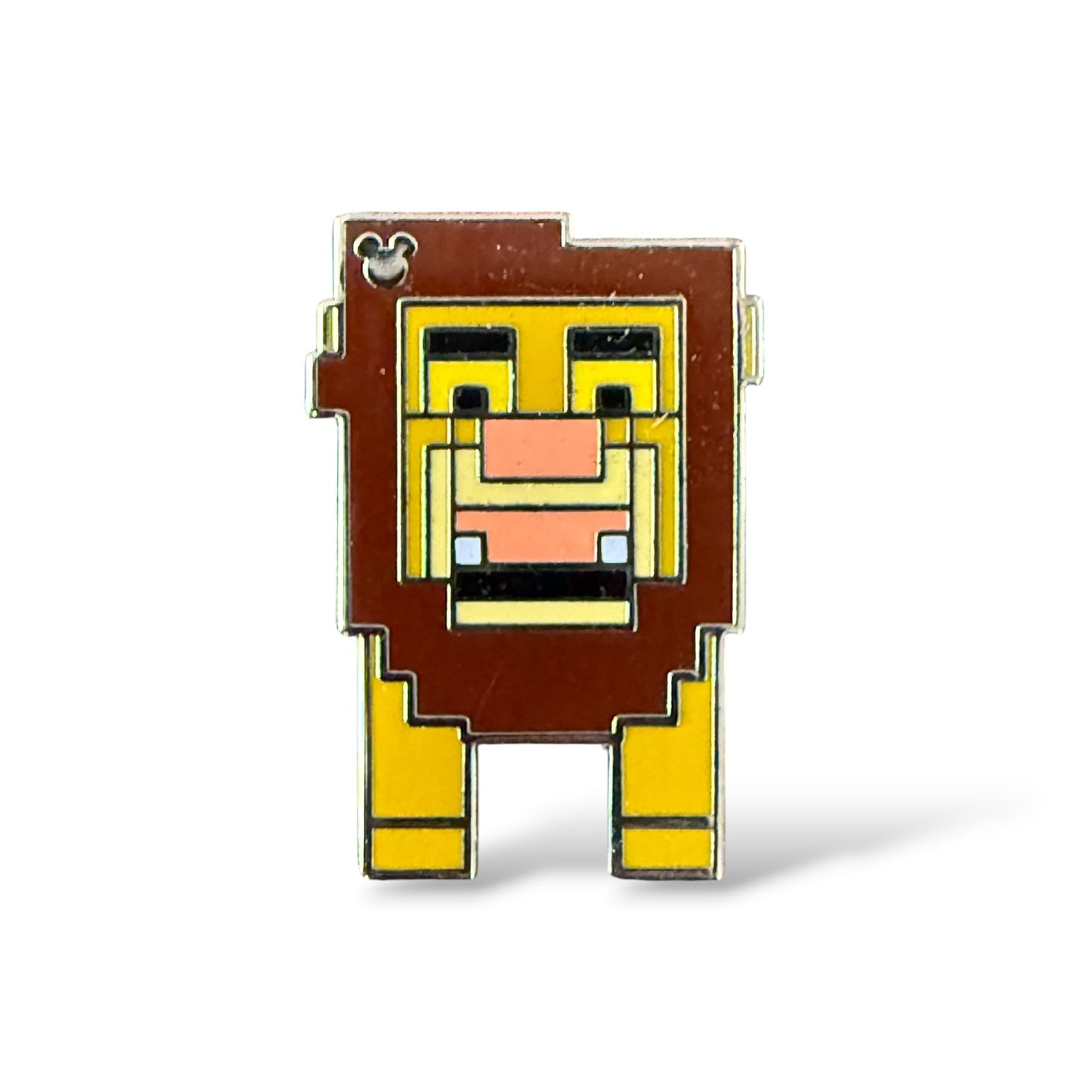 Cast Lanyard 8-Bit Characters Mufasa Hidden Mickey Pin