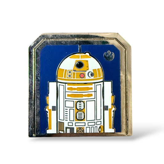 Cast Lanyard Star Wars Droids R2-C4 Hidden Mickey Pin