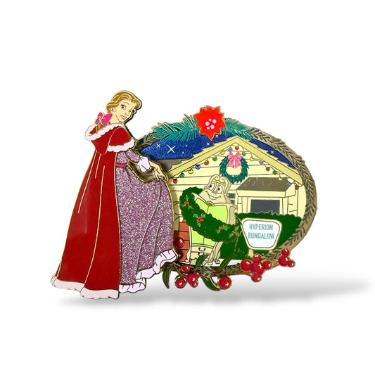 DEC Princess Holiday Celebration at the Studio Lot Belle and Armoire Pin