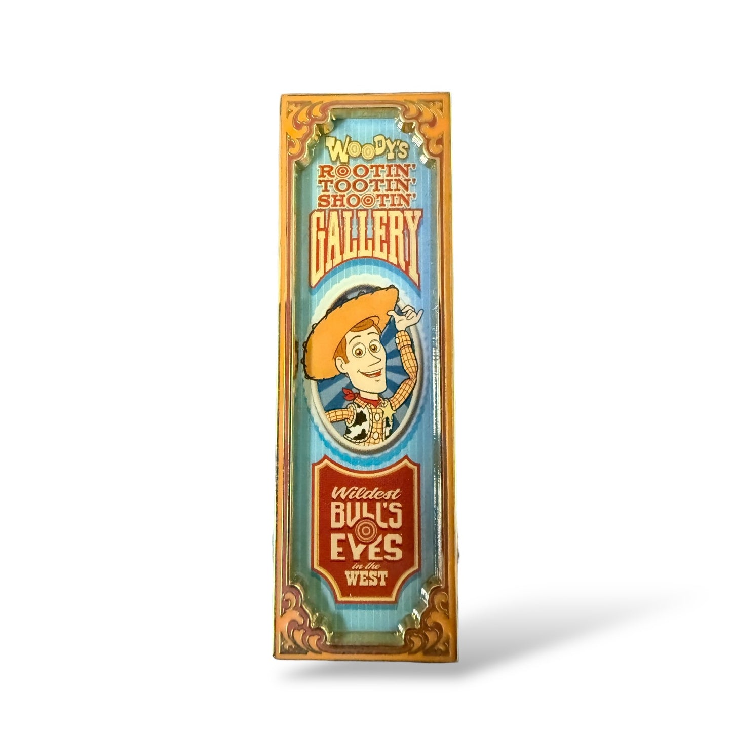 WDI Toy Story Midway Mania Banner Woody Pin