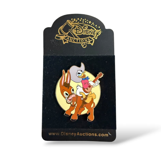 Disney Auctions Donald Duck on Burro Playing Guitar Pin