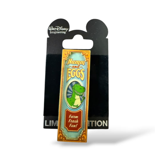WDI Toy Story Midway Mania Banner Rex Pin