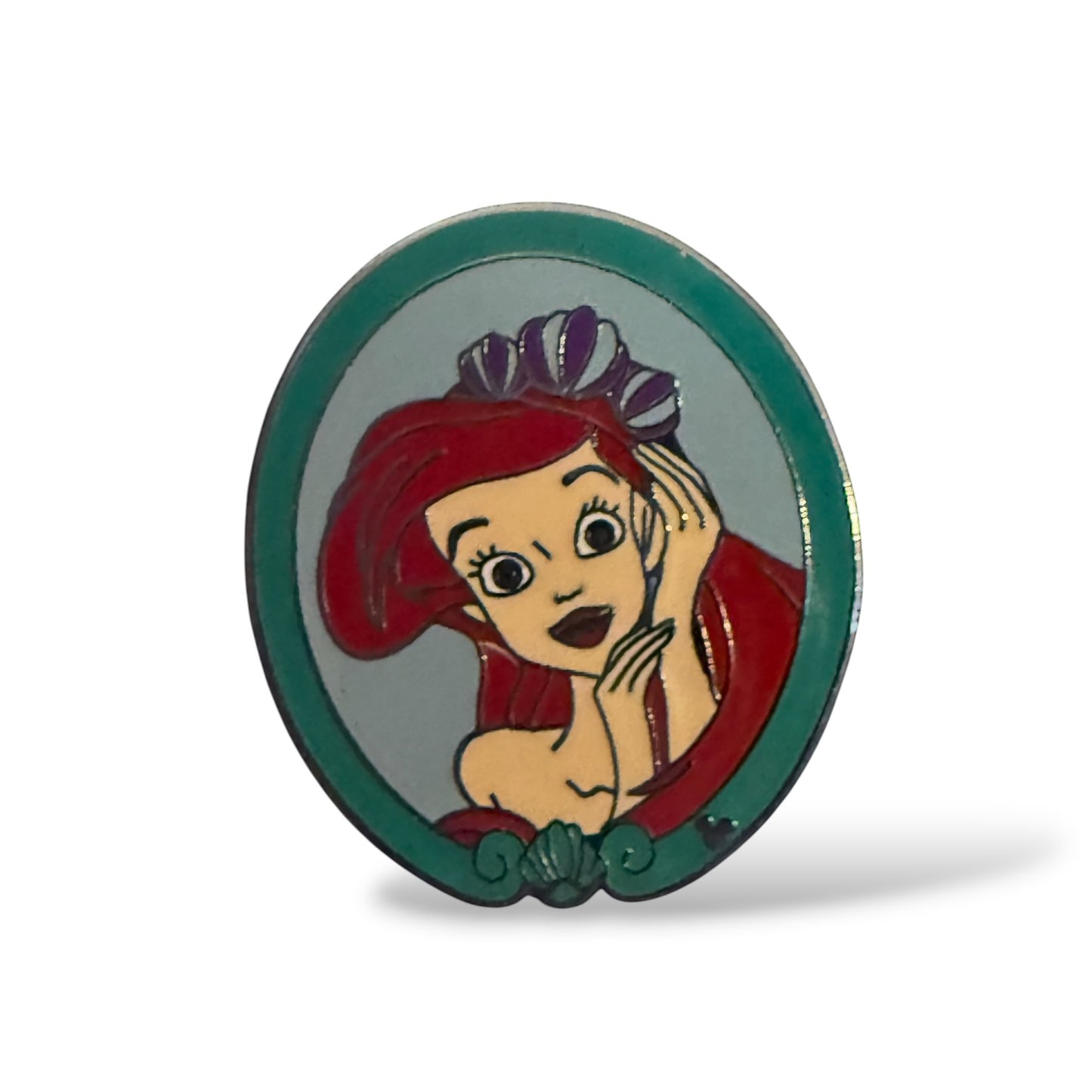 Cast Lanyard Princess Portraits Ariel Hidden Mickey Pin