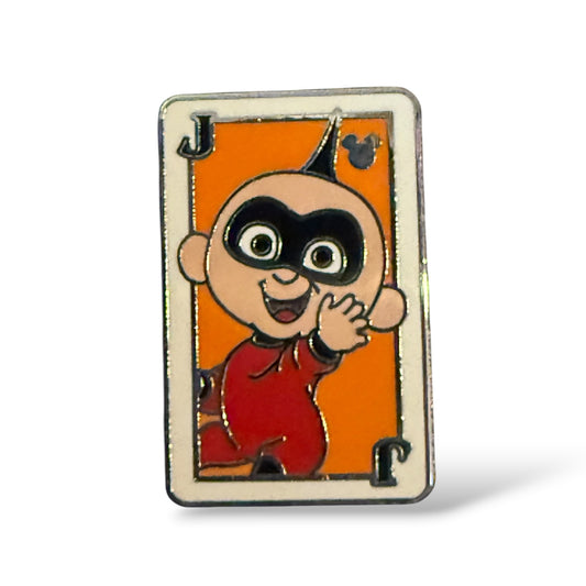 Cast Lanyard Deck of Cards Jack Jack Hidden Mickey Pin