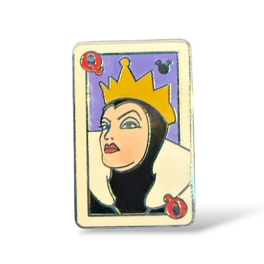 Cast Lanyard Deck of Cards Evil Queen Hidden Mickey Pin