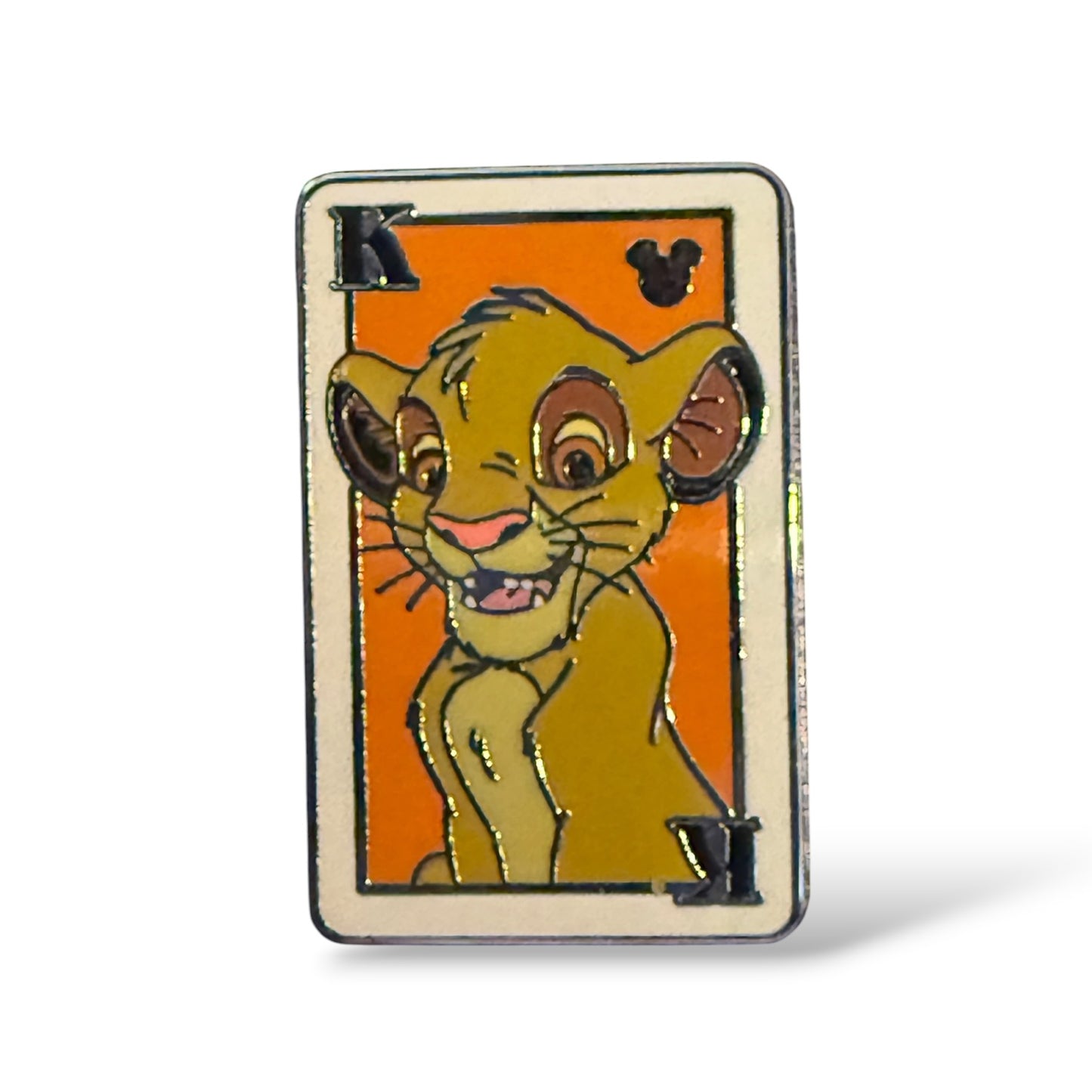 Cast Lanyard Deck of Cards Simba Hidden Mickey Pin