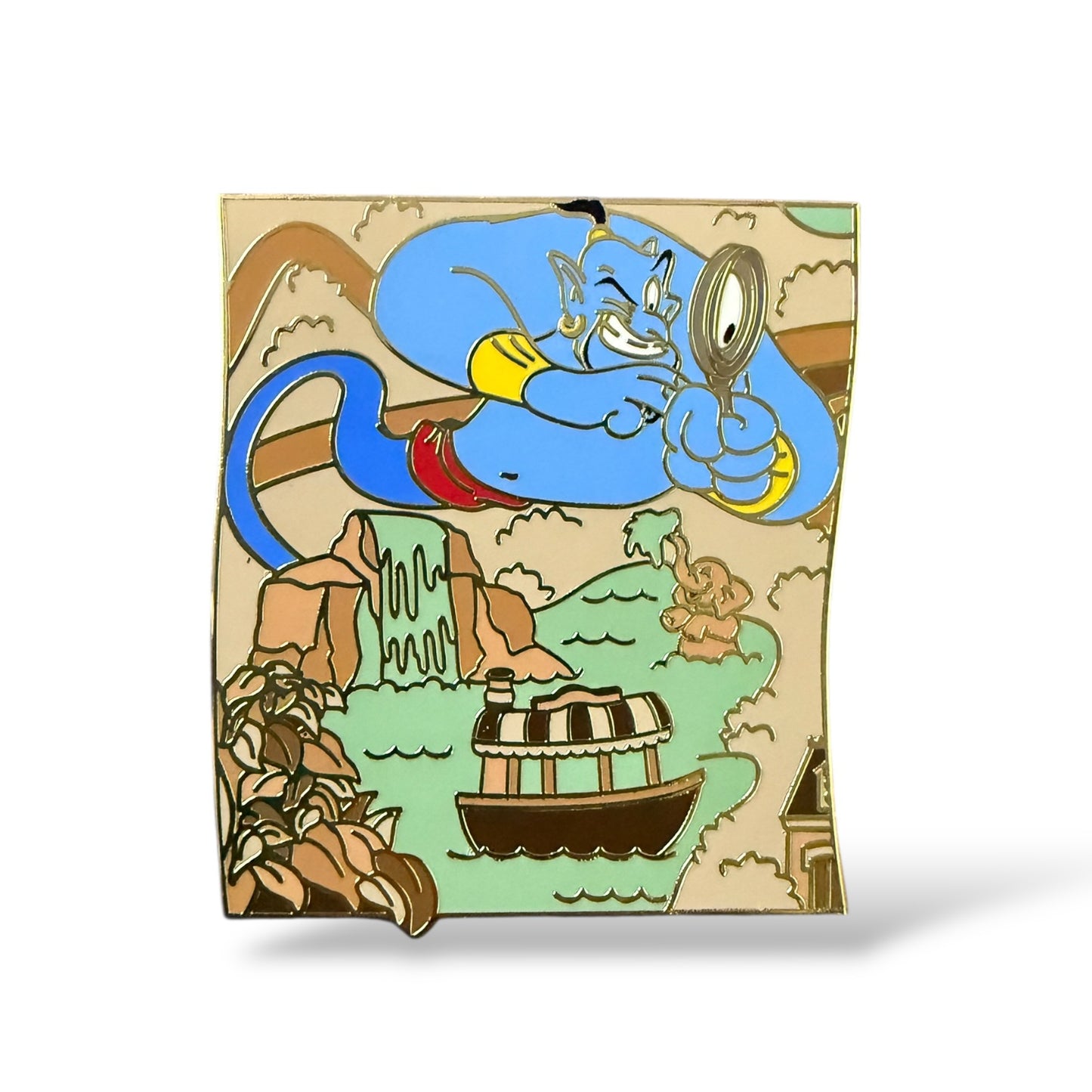 DLR Pin'Venture Puzzle Mystery Genie Flying over Jungle Cruise Pin