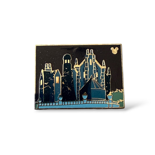 Cast Lanyard Stylized Attractions Haunted Mansion Hidden Mickey Pin