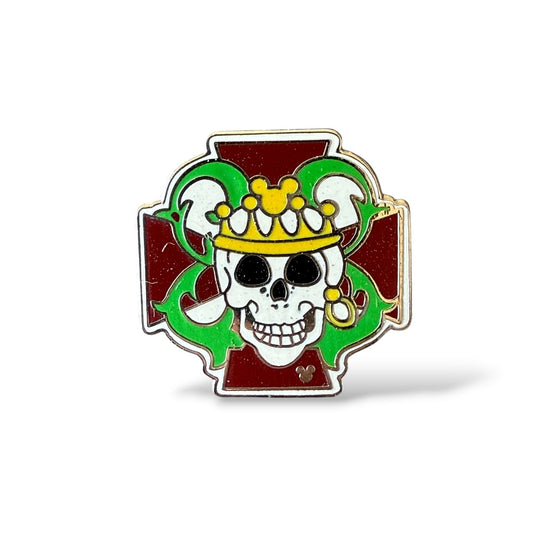 Cast Lanyard Pirate Skulls King Hidden Mickey Pin