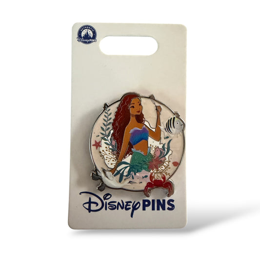Disney Parks Ariel, Flounder, and Sebastian The Little Mermaid Live Action Pin