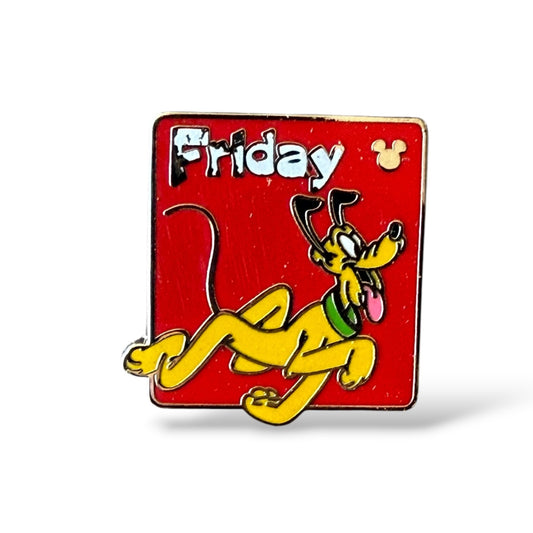 Cast Lanyard Pluto Days of The Week Friday Hidden Mickey Pin
