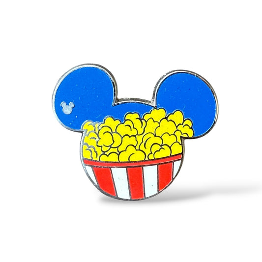 Cast Lanyard Mickey Mouse Food Icons Buttered Popcorn Hidden Mickey Pin
