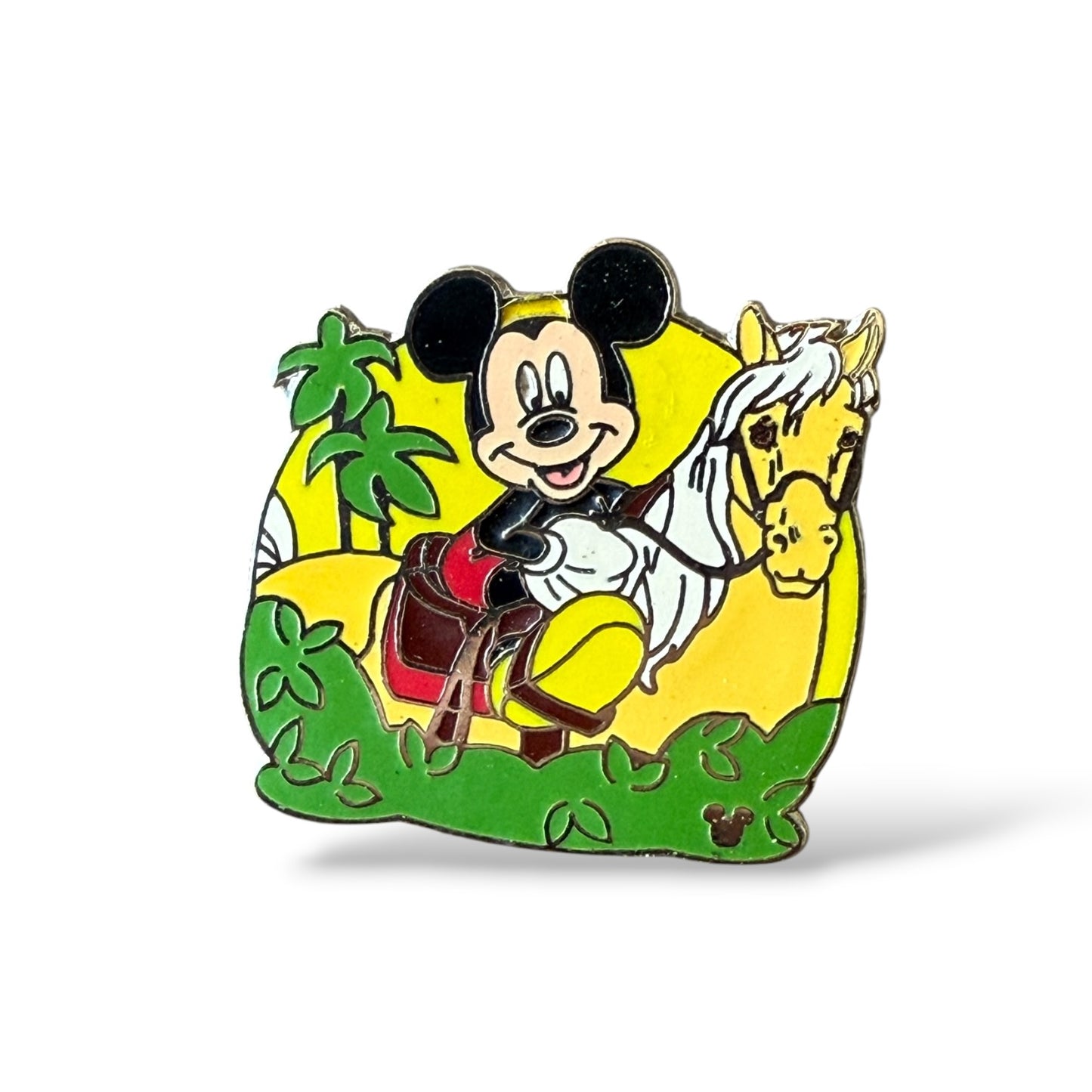 Cast Lanyard Recreation Mickey Horseback Riding Hidden Mickey Pin