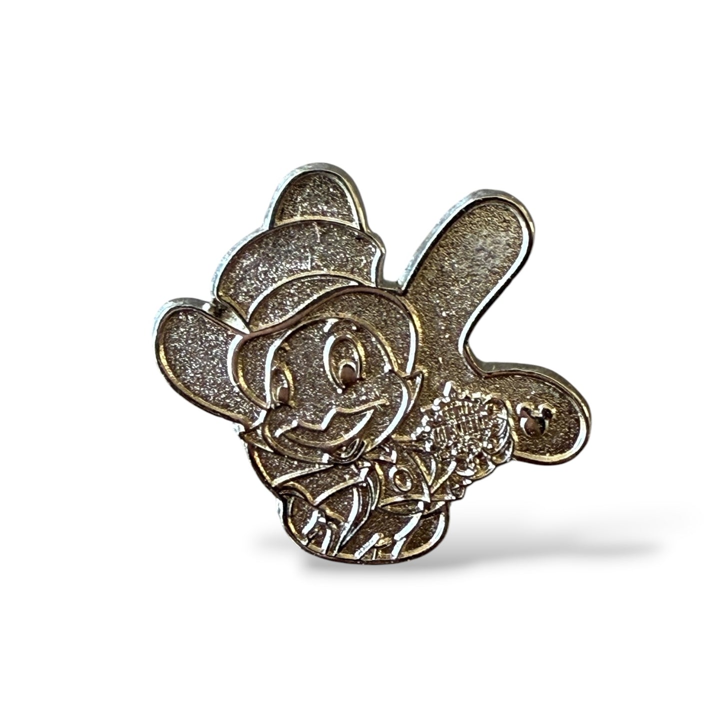 Cast Lanyard White Glove Silhouette Jiminy Cricket Chaser Hidden Mickey Pin