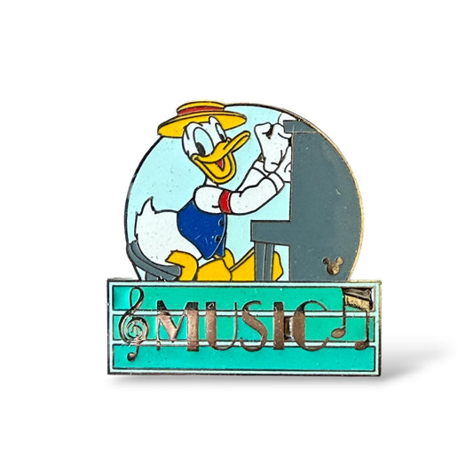 Cast Lanyard MGM Parking Sign Donald Music Hidden Mickey Pin