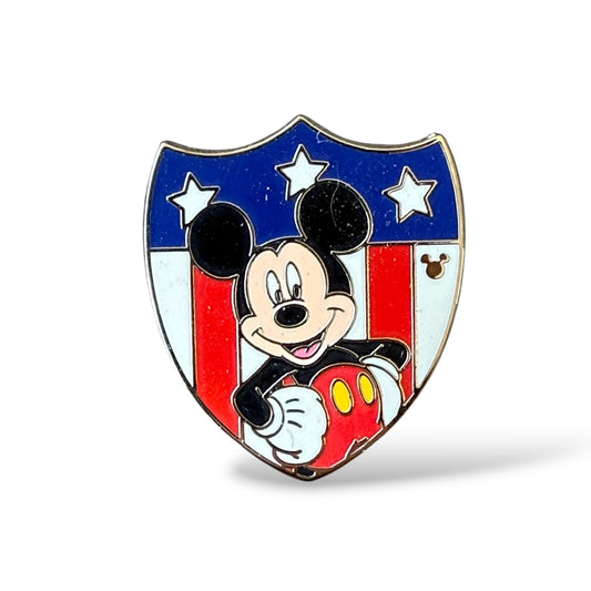 Cast Lanyard Patriotic Shields Mickey Mouse Hidden Mickey Pin