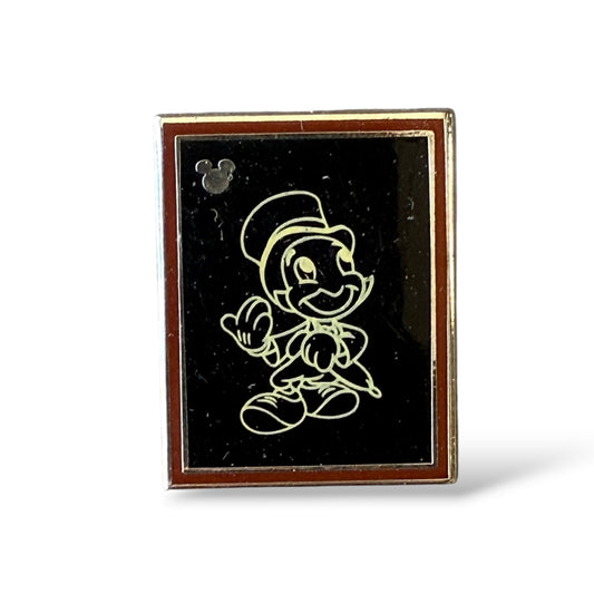 Cast Lanyard Chalk Sketches Jiminy Cricket Chaser Hidden Mickey Pin