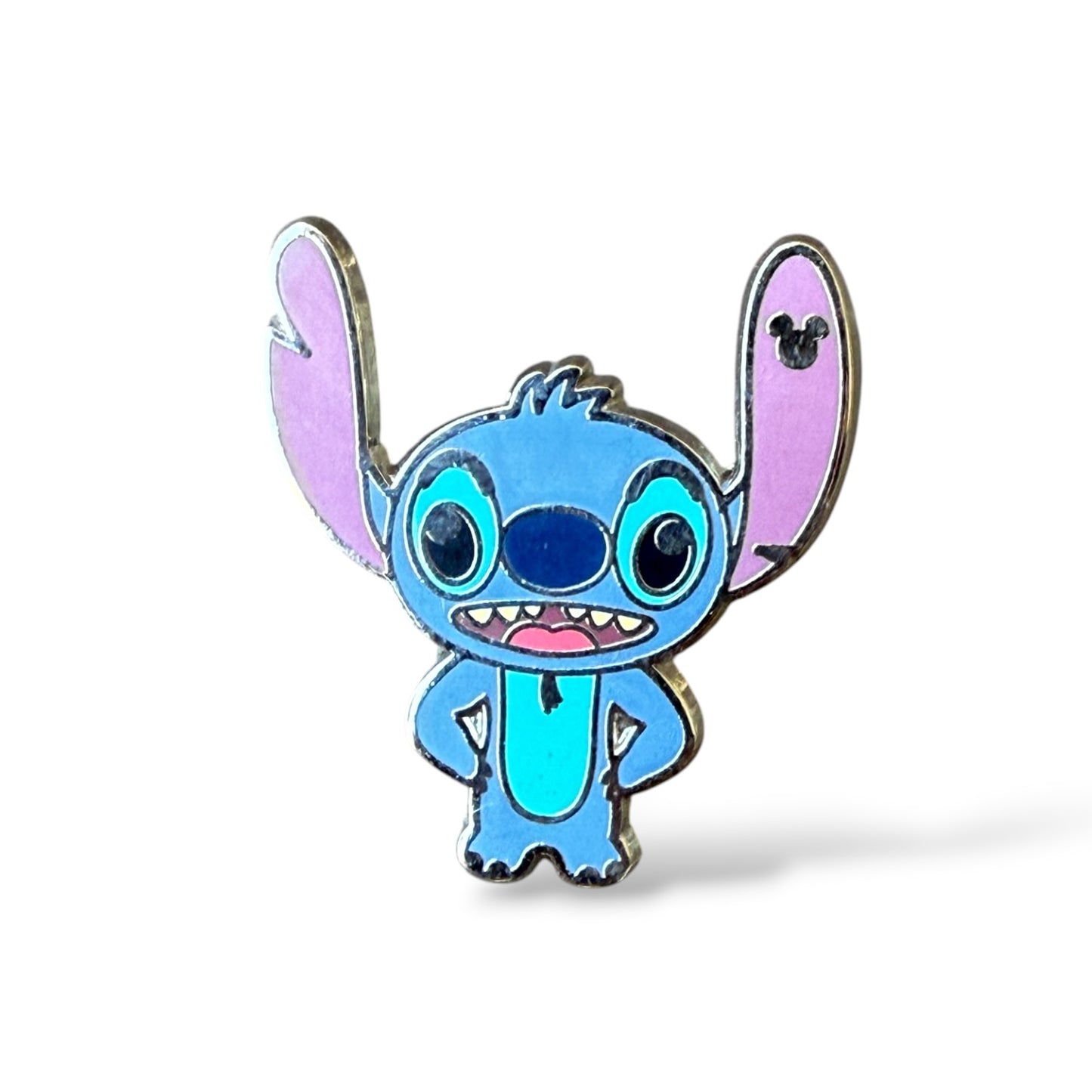 Cast Lanyard Stitch Emotions Excited Hidden Mickey Pin