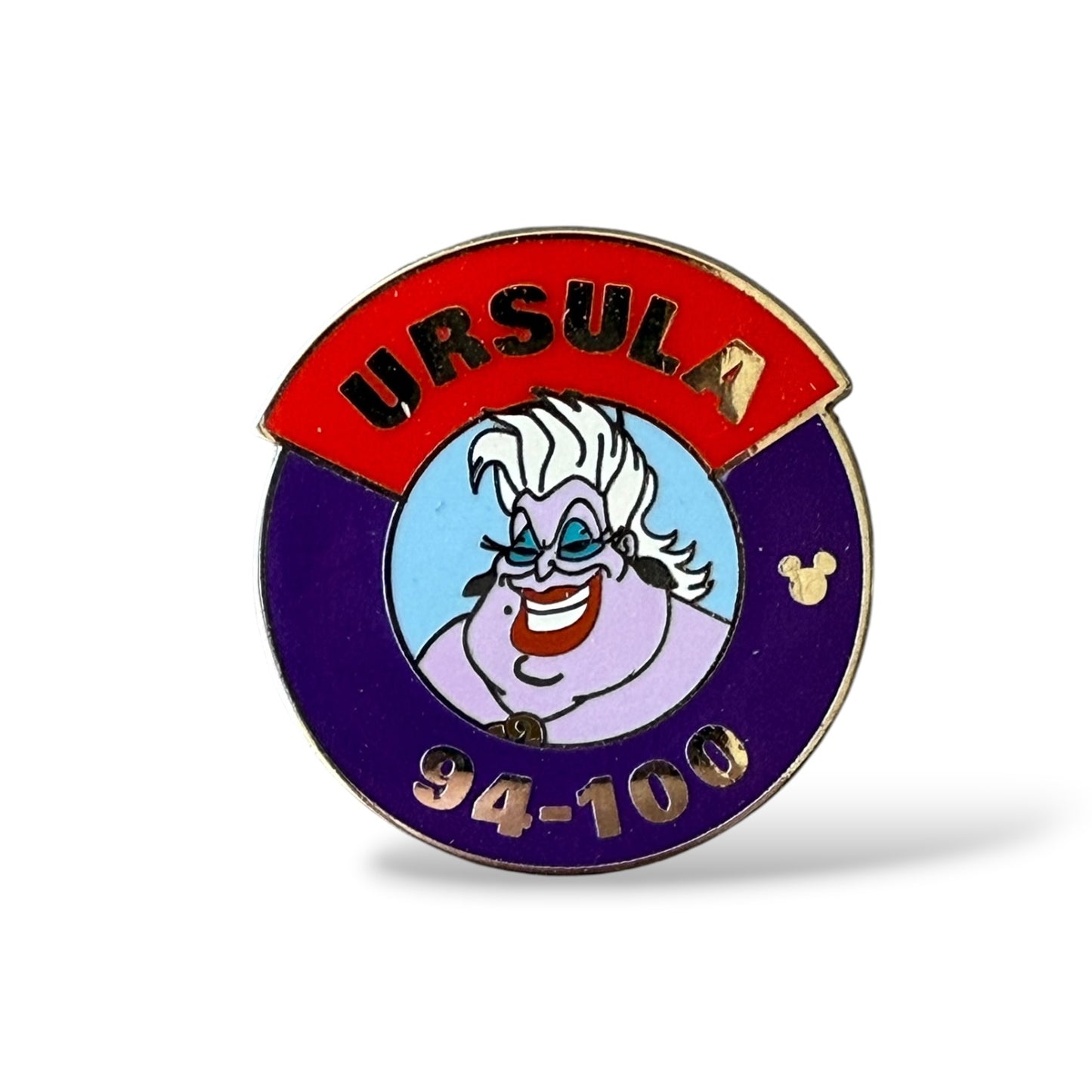 Cast Lanyard Magic Kingdom Parking Lot Sign Villains Ursula Hidden Mickey Pin